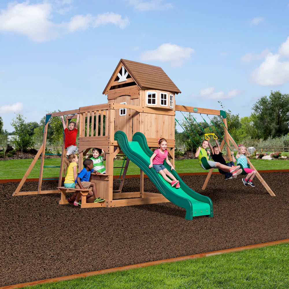 Backyard Discovery Montpelier Cedar Wood Swing Set