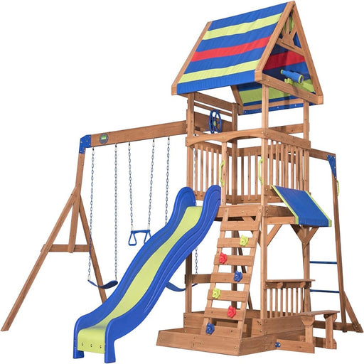 Backyard Discovery Northbrook Wooden Play Tower-Outdoor Toys-Step2-Toycra