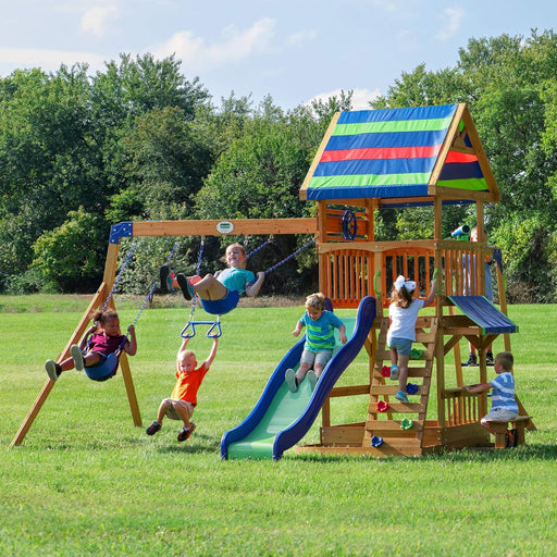 Backyard Discovery Northbrook Wooden Play Tower (incl. swings)