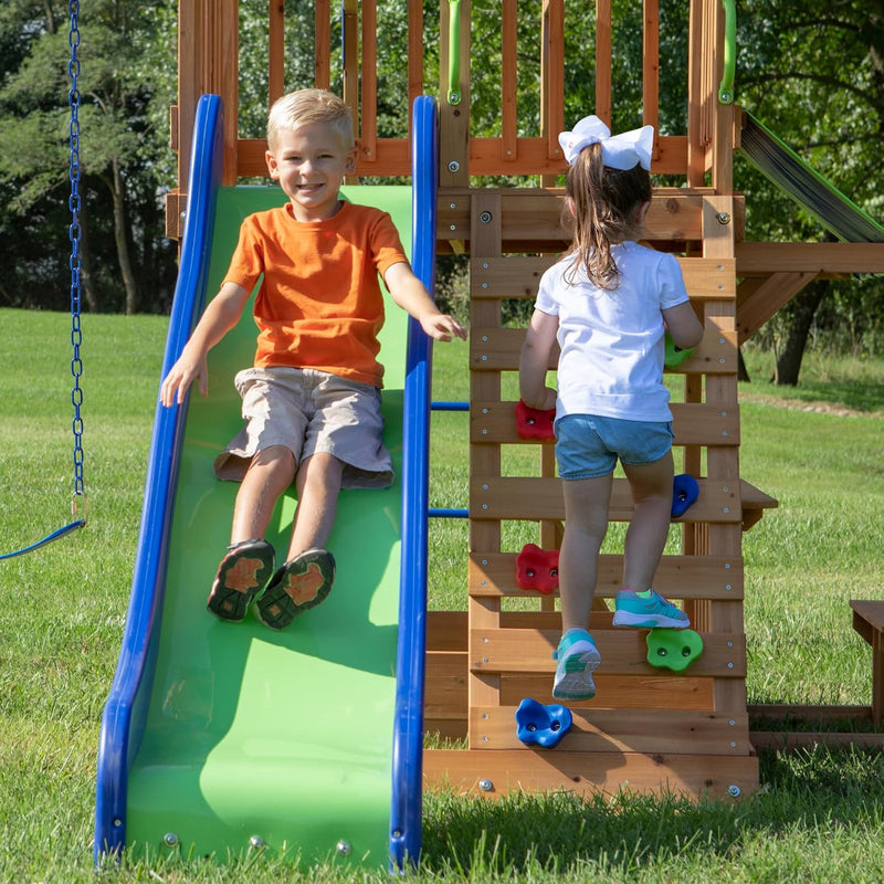 Backyard Discovery Northbrook Wooden Play Tower (incl. swings)