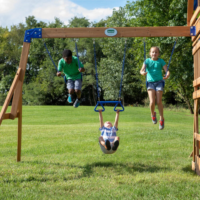 Backyard Discovery Northbrook Wooden Play Tower (incl. swings)