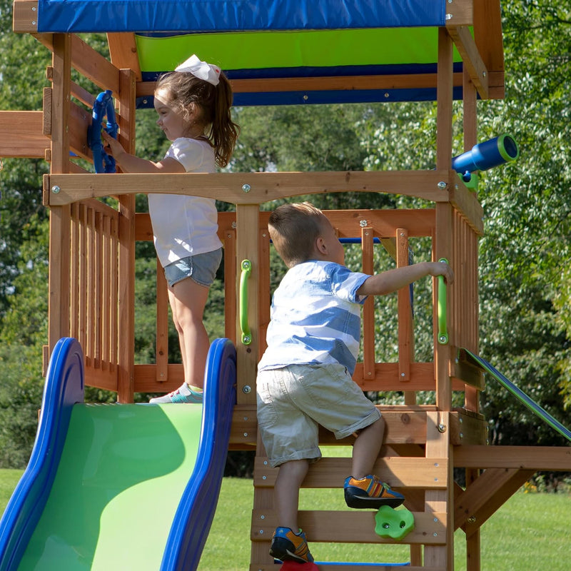 Backyard Discovery Northbrook Wooden Play Tower (incl. swings)