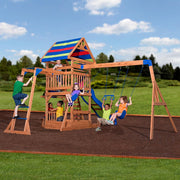 Backyard Discovery Northbrook Wooden Play Tower (incl. swings)