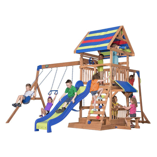 Backyard Discovery Northbrook Wooden Play Tower (incl. swings)