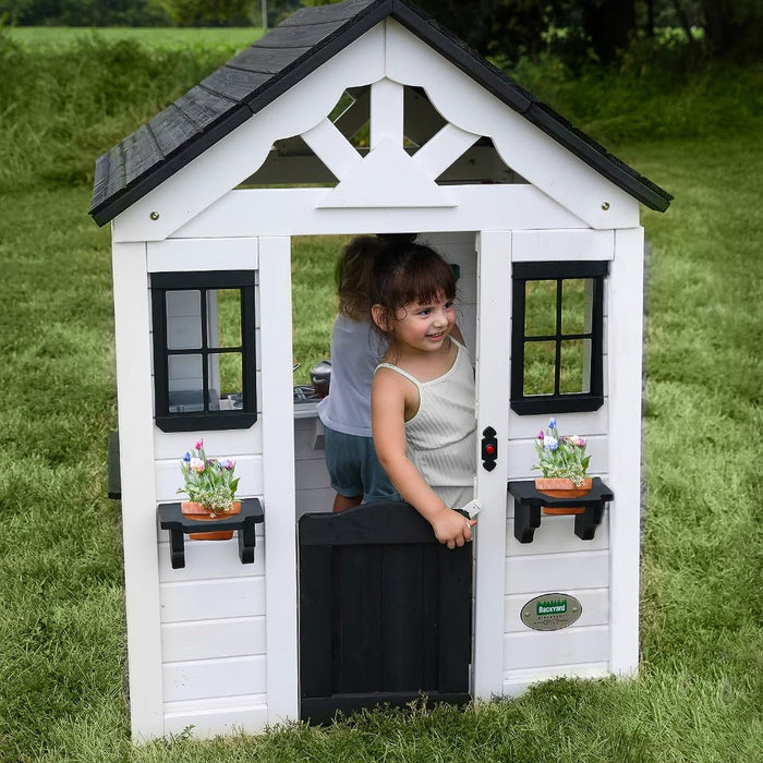 Backyard Discovery Sweetwater Wooden Playhouse -White-Outdoor Toys-Step2-Toycra