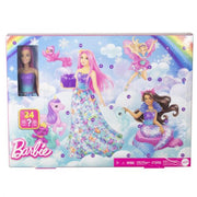 Barbie Advent Calendar, Fashion Doll & 24 Surprise Accessories, Transform To Mermaid & More