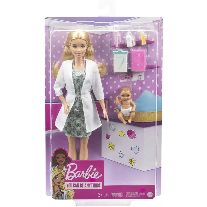 Barbie Baby Doctor Playset Blonde Doll - Main Image