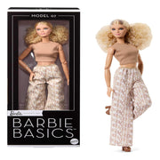 Barbie Basics Model 07 With Blonde Hair In White Pants With Golden Print Collectible Doll
