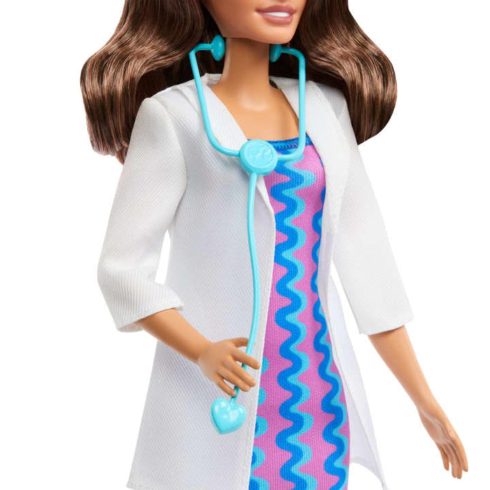 Barbie Careers Doctor Doll & Accessory, Fashion Doll Wearing Removable Look With Stethoscope-Dolls-Barbie-Toycra