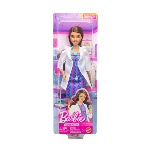 Barbie Careers Doctor Doll & Accessory, Fashion Doll Wearing Removable Look With Stethoscope-Dolls-Barbie-Toycra