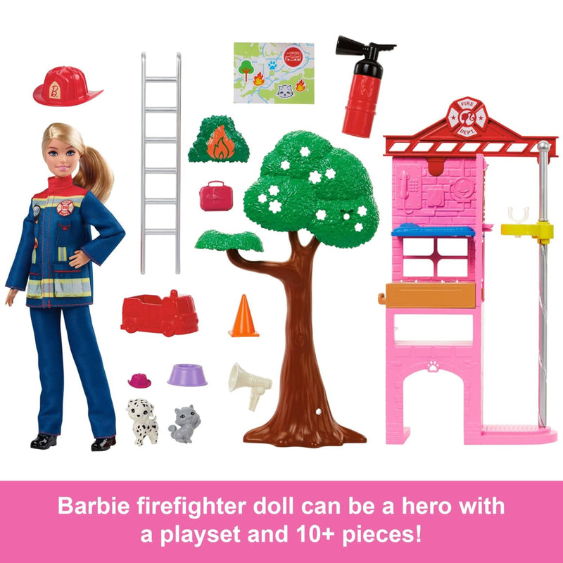 Barbie Careers Firefighter Doll & Playset
