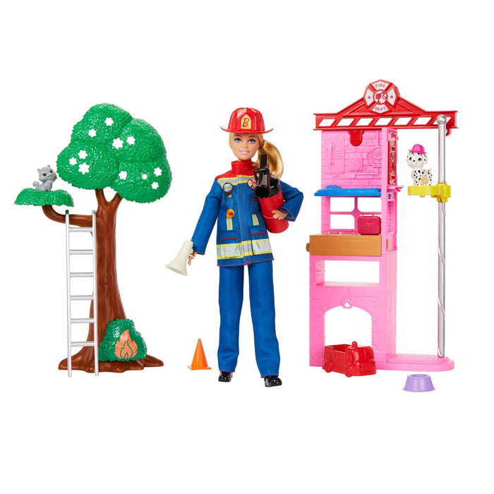 Barbie Careers Firefighter Doll & Playset-Dolls-Mattel-Toycra