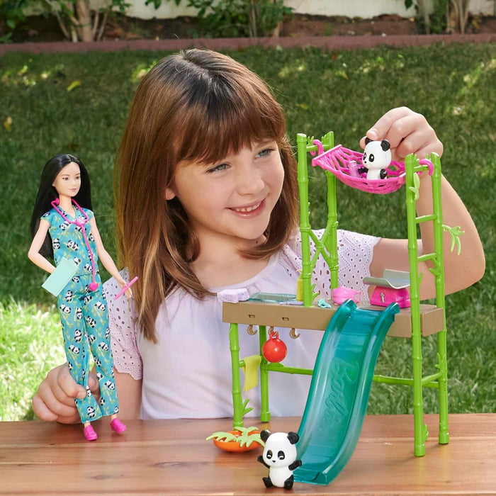 Barbie Careers Playset, Baby Panda Care & Rescue Set-Dolls-Mattel-Toycra