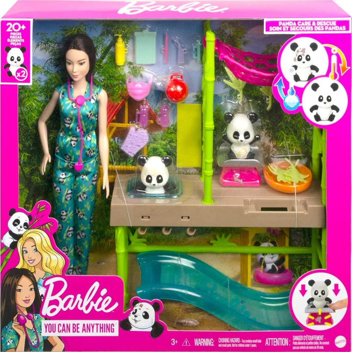 Barbie Careers Playset, Baby Panda Care Rescue Set