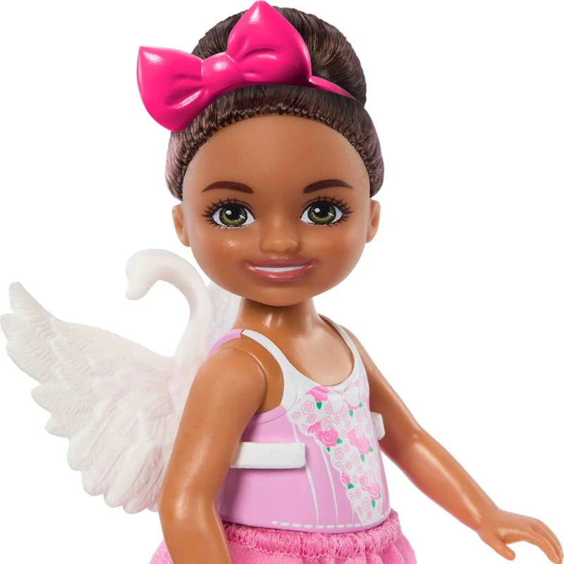 Barbie Chelsea Ballerina Doll & Accessories Set, Career-Themed Brunette Small Doll
