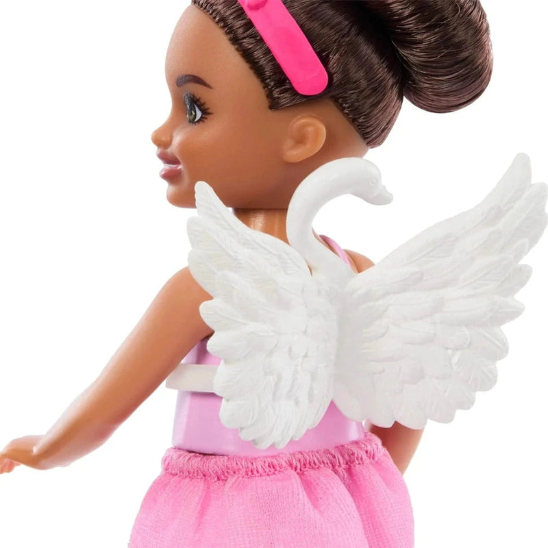 Barbie Chelsea Ballerina Doll & Accessories Set, Career-Themed Brunette Small Doll