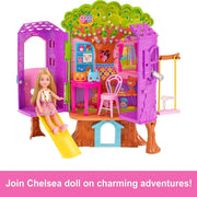 Barbie Chelsea Barbie Doll And Treehouse Playset With Pet Puppy