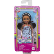 Barbie Chelsea Doll, Small Doll Wearing Removable Blue Dress With Brown Hair & Green Eyes