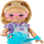 Barbie Chelsea Florist Doll & Accessories Set, Career-Themed Blonde Small Doll