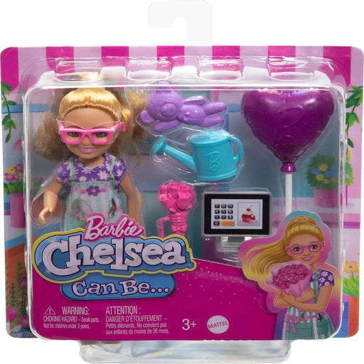 Barbie Chelsea Florist Doll & Accessories Set, Career-Themed Blonde Small Doll-Dolls-Barbie-Toycra