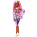 Barbie Deluxe Style Doll #1 in Glossy Pink Barbiecore Dress With Velvet Gloves, Pink Hair-Dolls-Barbie-Toycra