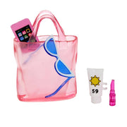 Barbie Doll With Swimsuit And Beach-themed Accessories