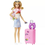 Barbie Doll and Accessories Travel Set With Puppy