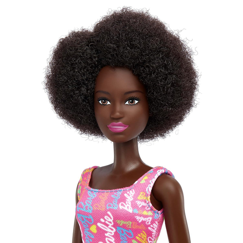 Barbie Dolls Wearing Logo Print Dresses