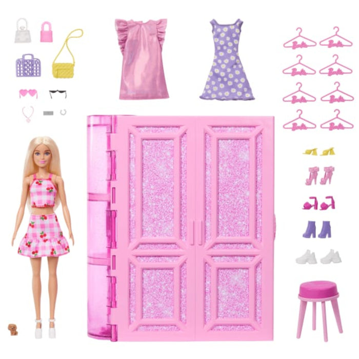 Barbie Dream Closet Doll, Playset And Accessories-Dolls-Barbie-Toycra
