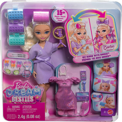 Barbie Dream Get Ready With Barbie “Malibu” Fashion Doll With Surprise Accessories