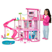 Barbie Dreamhouse , 75+ Pieces, Pool Party Doll House With 3 Story Slide