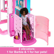 Barbie Dreamhouse , 75+ Pieces, Pool Party Doll House With 3 Story Slide