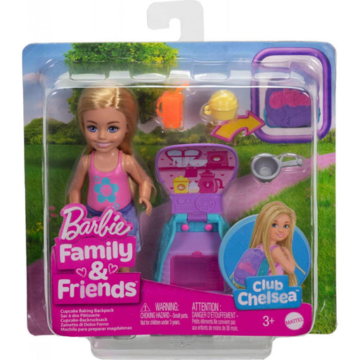 Barbie Family & Friends Chelsea Cupcake Baking Backpack Chelsea Doll And Accessories