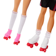 Barbie Fashionistas 2 Doll & 6 Accessories Set, Roller-Skating Theme, 65th Anniversary