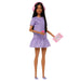 Barbie Fashionistas Doll #245 in Purple Striped Dress, Autistic Barbie With Accessories | Mattel-Dolls-Barbie-Toycra