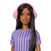 Barbie Fashionistas Doll #245 in Purple Striped Dress, Autistic Barbie With Accessories | Mattel-Dolls-Barbie-Toycra