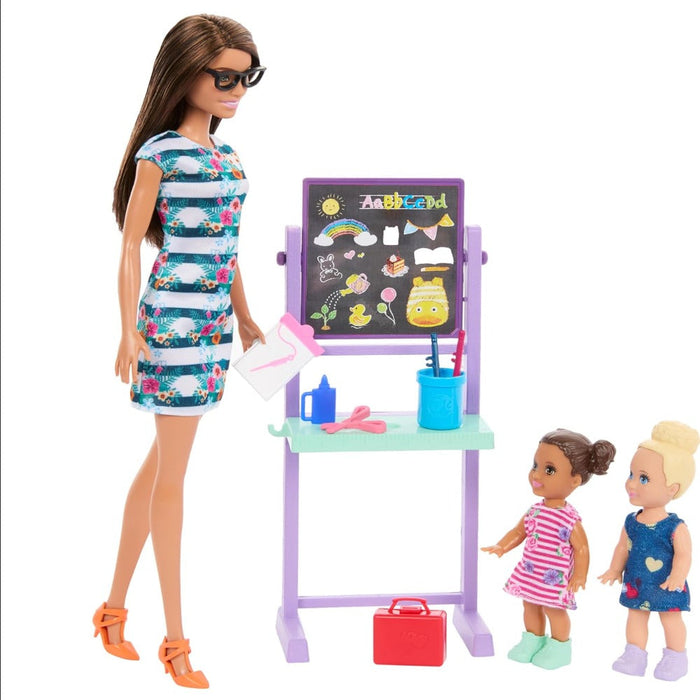 Barbie I Love School Dolls & Accessories, Classroom Playset with Fashion Doll-Dolls-Barbie-Toycra