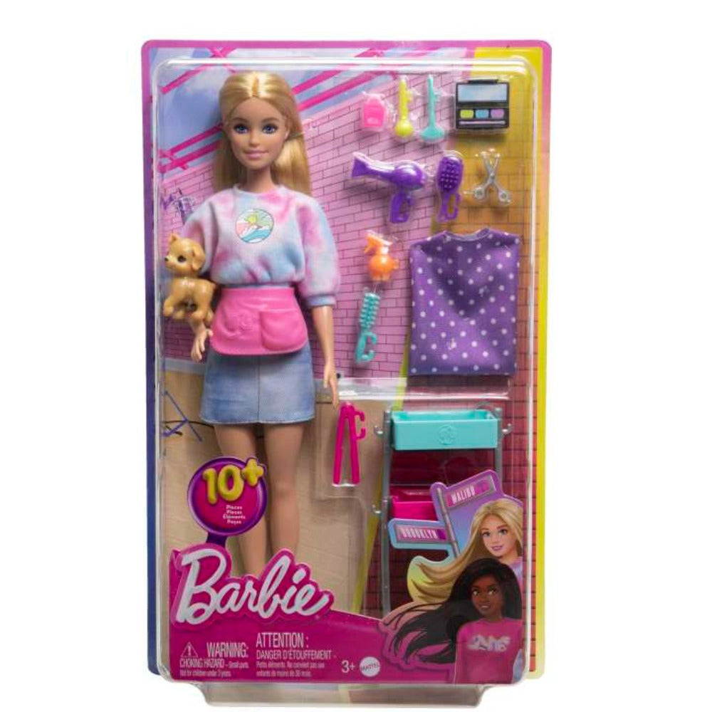 Barbie “Malibu” Stylist Doll 14 Accessories Playset — Toycra