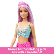 Barbie Mermaid Doll With 7-inch-Long Fantasy Hair & Accessories For Styling Play