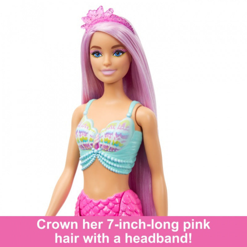 Barbie Mermaid Doll With 7-inch-Long Fantasy Hair & Accessories For Styling Play
