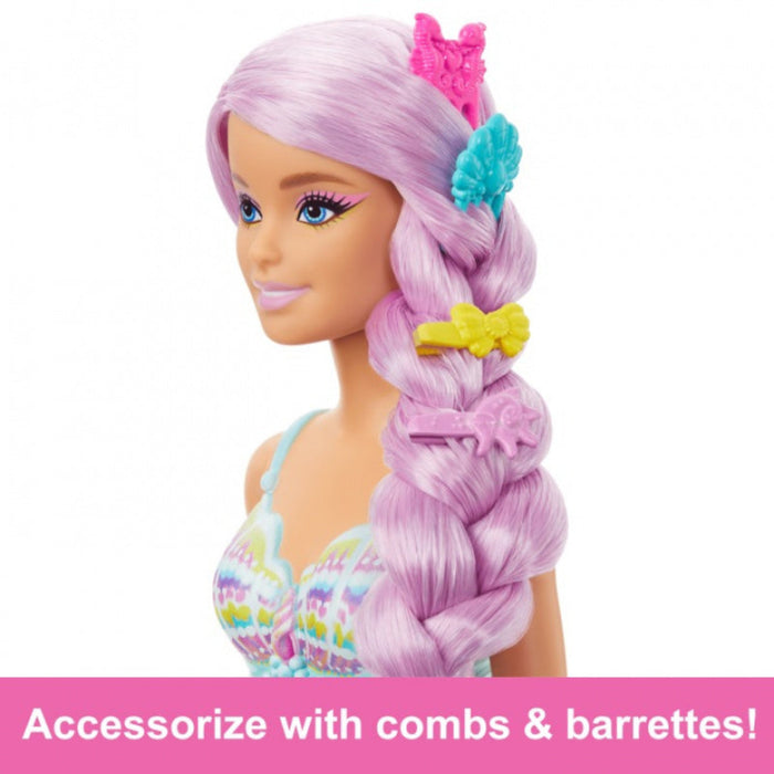 Barbie Mermaid Doll With 7-inch-Long Fantasy Hair & Accessories For Styling Play-Dolls-Barbie-Toycra