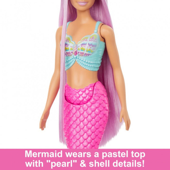 Barbie Mermaid Doll With 7-inch-Long Fantasy Hair & Accessories For Styling Play-Dolls-Barbie-Toycra