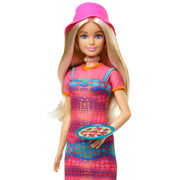 Barbie Pink Passport Italy Doll Set With Clothes & Travel Accessories, Includes Blonde Doll & Food Pieces
