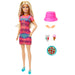 Barbie Pink Passport Italy Doll Set With Clothes & Travel Accessories, Includes Blonde Doll & Food Pieces-Dolls-Mattel-Toycra