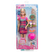 Barbie Pink Passport Italy Doll Set With Clothes & Travel Accessories, Includes Blonde Doll & Food Pieces-Dolls-Mattel-Toycra