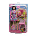 Barbie Pink Passport Japan Café Playset with Fashion Doll in Dress & Shoes, Furniture & Accessories, Including Tea Set & Sushi-Dolls-Barbie-Toycra