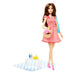 Barbie Pink Passport Paris Doll Set With Clothes & Picnic Accessories, Includes Brunette Doll-Dolls-Mattel-Toycra