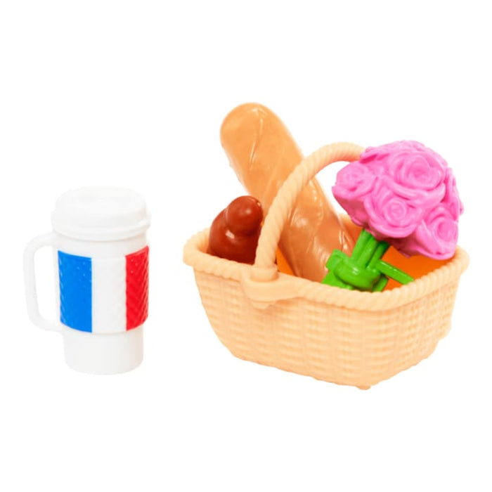 Barbie Pink Passport Paris Doll Set With Clothes & Picnic Accessories, Includes Brunette Doll-Dolls-Mattel-Toycra