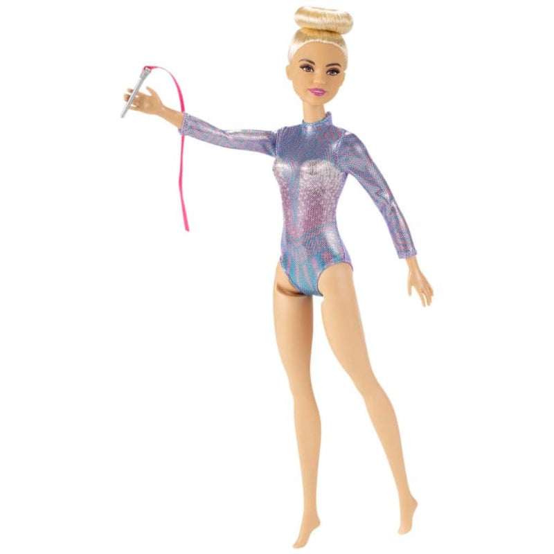 Barbie Rhythmic Gymnast Blonde Doll Leotard & Accessories