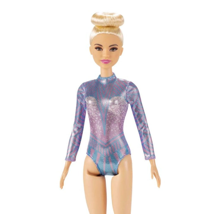 Barbie Rhythmic Gymnast Blonde Doll Leotard & Accessories-Dolls-Barbie-Toycra